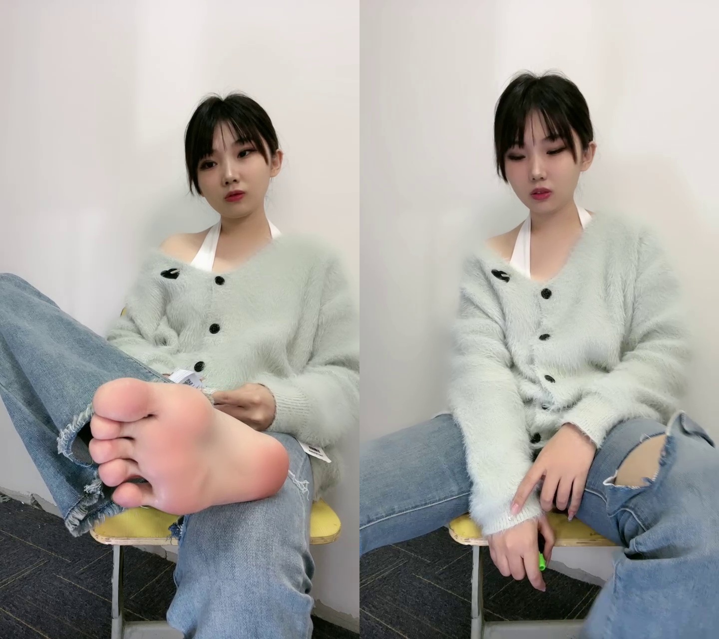 【清清】秀脚 盯射 [1小时／677MB]-束乐kbss